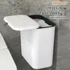 Lixeira de parede para cozinha doméstica com tampa porta de armário montada na parede balde de lixo de cozinha banheiro vaso sanitário pendurado