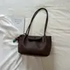 Bolso Tote Grande de Moda Simple Casual Color Sólido Personalidad Bolso de Mano Estilo Coreano Viaje Elegante Bolso Tejido para el Hombro