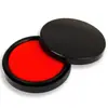 De/li9870Almohadilla de tampón grande de secado rápido con tapa negra y almohadillas de tinta roja y azul para sellos financieros y material de oficina