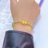 Pulsera de Nudo de Lazo con Piedra Ojo de Gato Artificial para Mujer, Diseño de Nicho Ins, Nueva Pulsera de Princesa, Regalo de Cumpleaños del Día de la Diosa