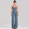 Conjunto de Chaleco Deportivo Cruzado con Cuello Halter y Hermoso Diseño en la Espalda, Almohadilla en el Pecho, Chaleco para Correr Yoga, Conjunto de Tops Deportivos para Fitness para Mujer