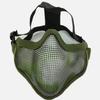 Máscara de alambre de acero de generación V1, equipo de ventilador militar de doble correa para exteriores, autodefensa, ciclismo, media cara, protección bucal de alambre de acero, máscara de media cara