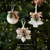 Nuevos adornos de árbol de Navidad de espuma blanca navideña, bolas de Navidad, colgantes de ardilla, copo de nieve y oso, decoraciones de ambiente navideño