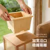 Vasos de Flor de Madeira Maciça Transfronteiriços para Sala de Estar e Varanda, Vasos de Madeira para Bonsai, Vasos Decorativos Verdes para Azaleia e Pinheiro de Boas-Vindas Venda por Atacado