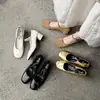 Zapatos Mary Jane de tacón grueso, punta redonda, corte bajo, versátiles, para mujer, otoño, para ir al trabajo, modernos, nuevo estilo 2026, con una sola tira, de cuero completo