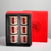Taza Maestro Seis Paquetes Taza de Té Personalizada Horno Ru Ceniza de Planta Firma Escrita a Mano Firma Flor de Durazno Wen Firma de Buena Suerte Taza de Coca-Cola Taza de Té