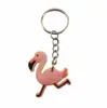 Chaveiro Novo Flamingo Transfronteiriço Pingente Borracha Macia PVC Pingente de Chave Acessórios para Chaveiro de Bolsa