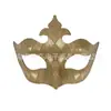Máscara de malla de diamante con patrón de flechas de PVC para Halloween, máscara de media cara para bailes de máscaras, accesorio de disfraz para fiestas