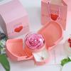 Amazon Caja de Joyería Rosa Flor Eterna Caja para Collar 214 Día de San Valentín 520 Tanabata Día de la Madre Regalo de Navidad