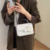 Bolso cuadrado pequeño de moda transfronterizo de nicho para mujer, nuevo bolso de hombro con patrón de diamantes de color sólido para otoño 2026, bolso cruzado para el día a día