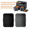 Set de Bandejas de Silicona para Freidora de Aire Cosori, Cajón Doble, Resistentes a Altas Temperaturas, Antiadherentes, Accesorios para Bandejas de Horneado