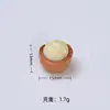 Mini Estéreo Comida de Nueces Juguete Dibujo Animado Hecho a Mano Accesorios para Joyería DIY Pegamento de Crema Resina Accesorios Pequeños Material para Pasador de Pelo