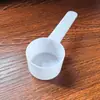 Colher de medição de plástico transparente direto da fábrica 10g20ml colher quantitativa colher de plástico colher de escala líquida a granel