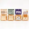 Bolsa de Papel Kraft Personalizada para Pan Tostado con Borde Enrollado y Sello de Ocho Lados para Empaque de Snacks Mochi, Galletas y Pasteles