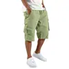 Shorts de Trabajo para Hombre de Comercio Exterior Transfronterizo Primavera 2025, Pantalones Cargo Deportivos Casuales Multibolsillos, Shorts de Secado Rápido para Hombre