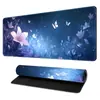Mouse Pad Antiderrapante com Padrão Floral Longo, Superfície de Tecido Resistente ao Desgaste e Design Anti-Amassado, Pad Especial para Escritório Casa Jogos Desktop