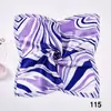 Novo Lenço Quadrado Pequeno de Moda Presente de Bem-Estar 50cm Pequeno Lenço Acessórios para Bolsa Lenço de Negócios Estampado