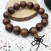 Suministro de puesto de Taobao sándalo de seda dorada cuentas de mano cuentas de rosario pulsera de pareja para hombres y mujeres joyería