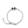 Pulsera linda fresca de nicho nuevo transfronteriza Moda Modernismo Versátil plata Pulsera de cordero Joyería