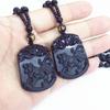 Imitação requintada de obsidiana 12 Zodiac Sweater corrente polida à mão Tiger Xiao com colar de corrente do zodíaco