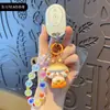 Llavero de personaje de niña de la suerte estilo chino tradicional, cadena para teléfono con cuentas, colgante lindo para bolso, adorno para coche, regalo de moda