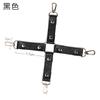 Conjunto de Couro Texturizado Jiuai Sm Brinquedos Alternativos Brinquedos Sexuais para Adultos Algemas de Pelúcia Pulseira Algemas Cobertura de Pescoço