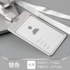 Unidad de placa de trabajo de aleación de aluminio placa de trabajo insignia metálica juego de tarjetas colgantes juego de tarjetas con cuerda colgante para placa de trabajo Mayoreo