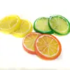 Fatias de Limão Simuladas Frutas Falsas Enfeites Bloco de Limão de Plástico Modelo Adereços de Fotografia Decoração Adereços de Comida