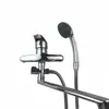 Juego de Bañera Ruso Centroasiático de Tres Piezas para Comercio Exterior con Grifo, Tubo Extendido y Juego de Ducha Giratorio