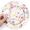51 Pegatinas de Conejo Deseante Sanrio Dibujo Animado Lindo Tarjeta Goo Cuenta de Mano Decorativa Vaso de Agua Carcasa de Teléfono Móvil Pegatinas de Papa Pequeña