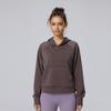 Sudadera con capucha de modal de manga larga y capa de aire Cloud para mujer, top deportivo casual para exteriores Softstreme