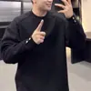 Tobefly [Camiseta de Manga Larga con Forro de Felpa Cálida] Sudadera de Cuello Redondo Capa Base para Otoño e Invierno, Camiseta Versátil Casual para el Viaje