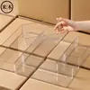 Caja Transparente Larga Extra Grande, Caja de Almacenamiento Rectangular Estrecha, 15 cm de Ancho, Hermética para Agua, Organizador de Cajones