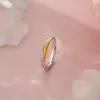 Anillos de Pareja Qianjia S999 Plata Pura con Textura Diseño de Alta Gama Simple Accesible Lujo Anillo Literario Joyería para Manos Dropshipping