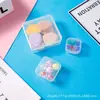 Caja Plástica Transparente Vacía Cuadrada Caja de Empaque para Cuentas Perler Piezas de Aretes Caja Plástica Caja de Almacenamiento Caja Organizadora