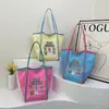 Bolsa Tote Original Bordada Estilo Floresta 2025 para o Dia a Dia, Grande Capacidade, Bolsa de Mão Desenho Animado Ins, Sacola de Compras, Bolsa de Ombro