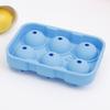 Creative 6 mesmo silicone ice hockey grau alimentício silicone molde de sorvete sorvete molde de sorvete rodada molde de gelo de silicone