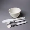 Tazón Pequeño de Porcelana Blanca, Tazón para Aceites Esenciales, Tazón para Mascarillas Faciales, Spa de Compresa Húmeda, Plato Mezclador para Productos de Clínica de Cuidado de la Piel