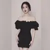 Design Sense 2020 Nuevo Estilo Marca de Moda Tailandesa Sexy Vestido Ajustado de Hombros Descubiertos Elegante Vestido de Fiesta