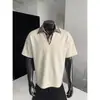 Comercio exterior al por mayor transfronterizo 2026 Verano Falso Dos Piezas Manga Corta para Hombre Verano de Moda Marca Ambiente de Alta Gama Guapo Travieso Holgado Media Manga