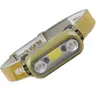 Linterna frontal de luz fuerte con sensor Xpe+Cob Nuevo, transfronteriza, carga USB, ligera para exteriores, iluminación para correr de noche y ciclismo
