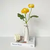 Flor de Lótus Orvalhada de Cabeça Dupla Flor de Simulação Peônia do Oceano Botão de Ouro Sentido Avançado Decoração de Casa Casamento Lulian pronto casamento