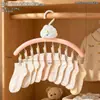 Varal multi-clip em formato de nuvem branco leitoso para uso doméstico, adequado para meias e roupas íntimas, uma ferramenta de armazenamento multifuncional para pequenas peças de roupa