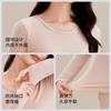 Ropa Térmica de Algodón Puro para Mujer, Conjunto de Ropa Ajustada de Otoño y Pantalones Largos, Ropa Interior Térmica Fina de Algodón Puro para Estudiante
