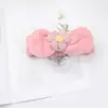 Acessórios de Cabelo Estilo Pastoral, Acessórios de Cabelo com Flores Pequenas e Frescas, Máscara Facial com Laço para Meninas, Faixa de Cabelo, Aprovação Direta da Fábrica