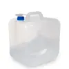 Cubo plegable para almacenamiento de agua de camping al aire libre con grifo, tanque de agua de plástico portátil para viajes en coche, contenedor de agua plegable