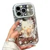 Funda para Teléfono Soporte Gatito Ángel Compatible con Apple 17 Phone iPhone 16 Pro Max Huawei Xiaomi Funda Arcoíris