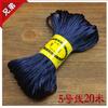 Alta calidad No. 5 hilos coreanos 20m DIY alambre hecho a mano nudo chino cuerda trenzada hilo de poliéster fabricantes venta al por mayor
