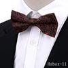 Nueva Corbata de Anacardo para Hombre Accesorios de Traje de Boda de Alta Gama Moda Pajarita Negra Roja de Doble Capa