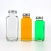 Botellas de Bebida Famosas en Internet, Té de Leche, Bebidas de Café, Botellas Cuadradas de Vidrio, Vinagre de Frutas, Jugo, Vino de Arroz Casero, Botellas Reutilizables